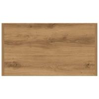 Badkamerkast 60x33x80 cm bewerkt hout artisanaal eikenkleurig - thumbnail