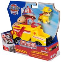 PAW Patrol Brandweerredding Rubble's kiepwagen met speelfiguur - thumbnail
