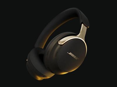 Bose Nieuwe QuietComfort Ultra Bluetooth hoofdtelefoon (2e gen.), draadloze hoofdtelefoon met ruimtelijke audio, over-ear noise cancelling met microfoon, afspeeltijd tot 30 uur, Woestijngoud