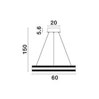 Lyora HanglampAgos design goud Ø 60cm - 9054444 - thumbnail