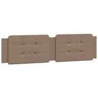 Bed met matras kunstleer cappuccinokleurig 200x200 cm - thumbnail