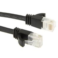 CAT6 Ultra-dunne platte Ethernet Network LAN kabel lengte: 5m(Black) - thumbnail