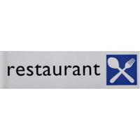 Infobord pictogram restaurant 165x44mm - thumbnail