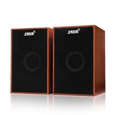 SADA USB mini houten Super Bass Wired speakers voor laptop/Desktop/Smart Phone met 3 5 mm AUX SADA USB mini houten Super Bass Wired speakers voor laptop/Desktop/Smart Phone met 3 5 mm AUX