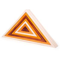 Bigjigs houten driehoek stapelspeelgoed - thumbnail