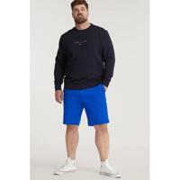 Tommy Hilfiger Big & Tall +size regular fit chino short Brooklyn Plus Size van biologisch katoen bio blue - thumbnail