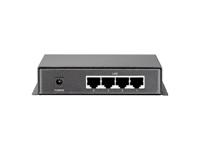 LevelOne FSW-0503 netwerk-switch Fast Ethernet (10/100) Grijs Power over Ethernet (PoE) - thumbnail