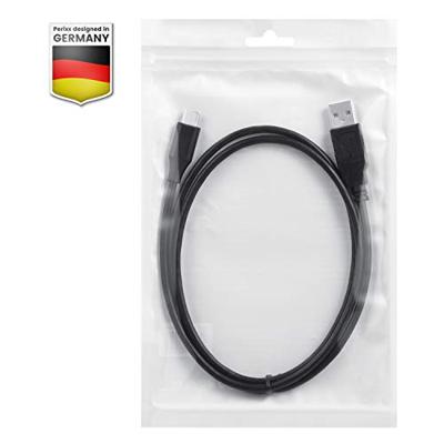 Perixx USB-kabel USB 2.0 USB-A stekker, USB-C stekker 1.00 m Zwart 11796 Perixx USB-kabel USB 2.0 USB-A stekker, USB-C stekker 1.00 m Zwart 11796