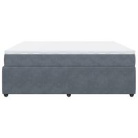 Boxspring met matras fluweel donkergrijs 180x200 cm - thumbnail