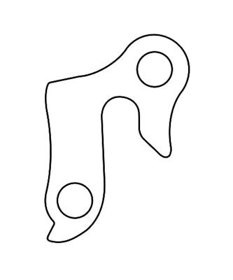 Union Derailleurhanger gh-009 60 mm zilver - thumbnail