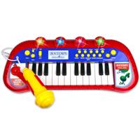 Bontempi keyboard junior 20 cm rood/blauw 4 delig - thumbnail