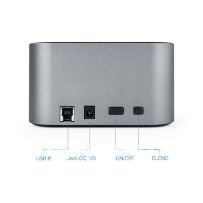 Docking stationDual TooQ TQDS-805G 2.5"-3.5" HDD/SSD SATA USB 3.0