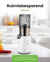 Hurom H310A Wit - Slowjuicer | Juicer | Groenten en Fruitpers - thumbnail