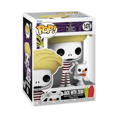 Disney Nightmare Before Christmas Funko Pop Vinyl: Jack with Zero