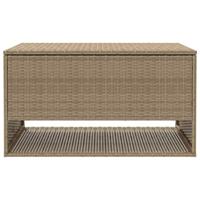 Opbergbox voor buiten 100x55x55,5 cm poly rattan beige - thumbnail