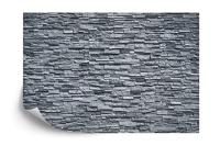 Fotobehang - Stenen leisteen in grijstinten, te koop in 2 maten, Premium print, incl behanglijm - thumbnail