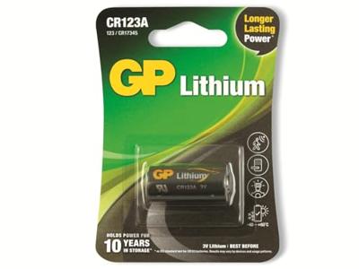 GP Lithium batterij CR123A 1 stuk