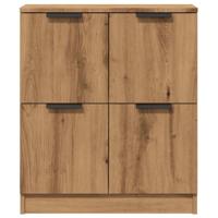 Dressoir 60x30x70 cm bewerkt hout artisan eikenkleurig - thumbnail