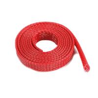 Kabel beschermhoes - Gevlochten - 8mm - Rood - 1m - thumbnail
