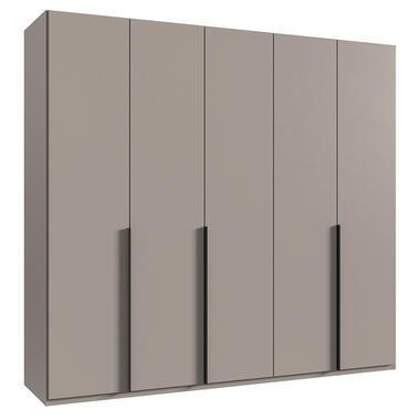 Kledingkast Milaan 5-deurs - greige - 236x225x58 cm