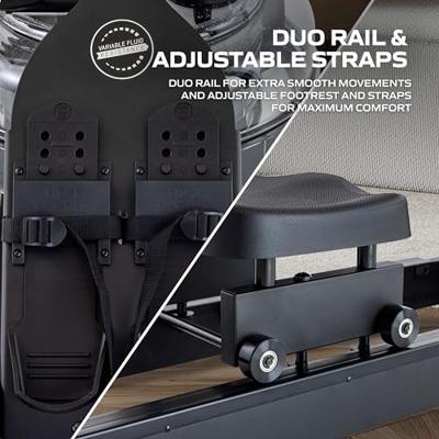 Fluid Rower Neon Plus roeitrainer zwart Fluid Rower Neon Plus roeitrainer zwart