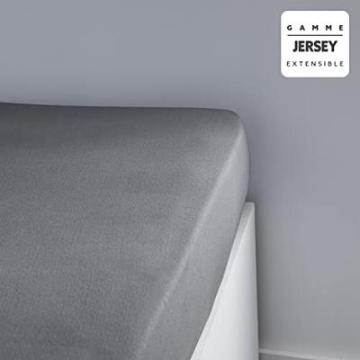 Vandaag essentieel vandaag Charg - 160 x 200+25 cm - 1 persoon - 100% katoentrui - staal