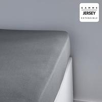 Vandaag essentieel vandaag Charg - 160 x 200+25 cm - 1 persoon - 100% katoentrui - staal - thumbnail