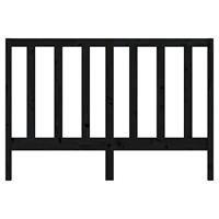 Hoofdbord 156x4x100 cm massief grenenhout zwart - thumbnail