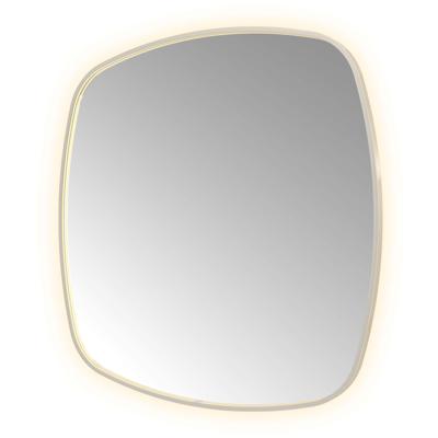 Spiegel Hotbath &MORE 120x120 cm LED-Verlichting Spiegelverwarming Deens Ovaal RVS