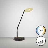 Fischer & Honsel TafellampDent zwart met goud - 50717 - thumbnail