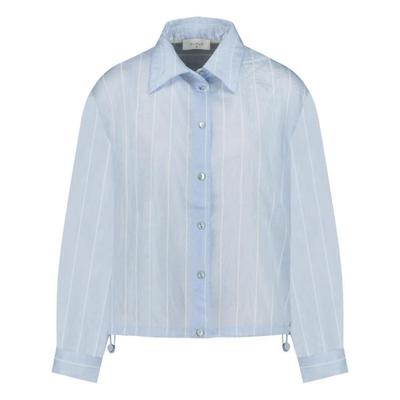 Nukus Iris Blouse Stripe | Ice/Offwhite