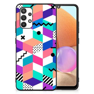 Samsung Galaxy A32 4G | A32 5G Enterprise Editie Backcover Blokken Kleurrijk