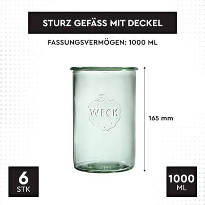 Weck Stort glas (1050ml) 1L 6 stuks Weck Stort glas (1050ml) 1L 6 stuks