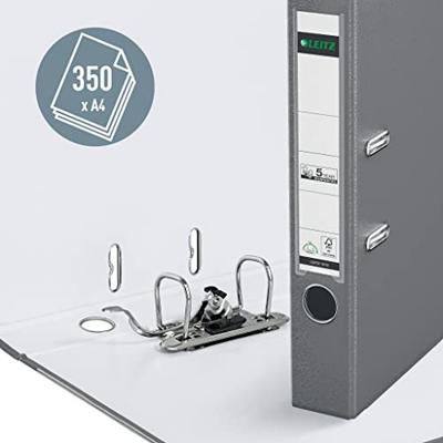 Ordner Leitz 1015 180° 52mm PP A4 grijs | 20 stuks