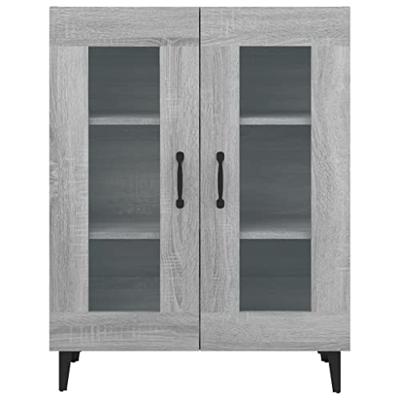 Dressoir 69,5x34x90 cm bewerkt hout grijs sonoma eikenkleurig Dressoir 69,5x34x90 cm bewerkt hout grijs sonoma eikenkleurig