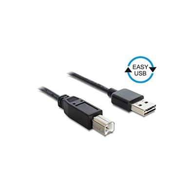 Delock 83360 Kabel EASY-USB 2.0 Type-A male > USB 2.0 Type-B male 3 m zwart