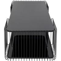 Kare Salontafel Wire Double Black 120x60cm - thumbnail