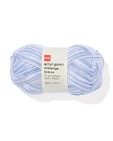 HEMA Acryl garen blauw melange 100gram 250meter - thumbnail