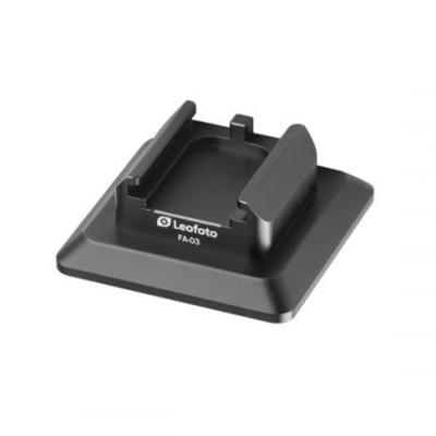 Leofoto FA-03 Cold shoe arca swiss and 1/4" hole