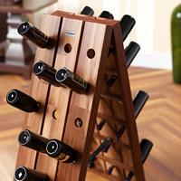 Opklapbaar wijnrek voor 36 flessen in stijlvol design - thumbnail