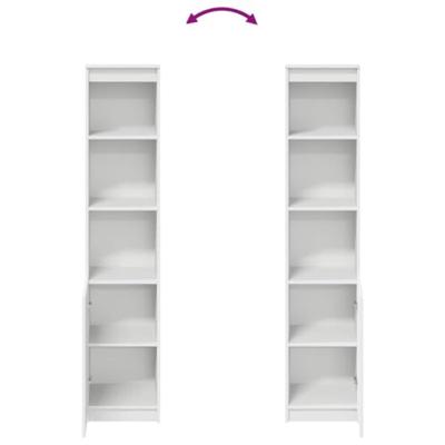 Hoge kast 37,5x35x180 cm spaanplaat wit