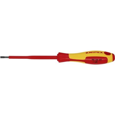 Knipex VDE VDE Platte schroevendraaier Kopbreedte: 3.5 mm Koplengte: 100 mm DIN EN 60900 Knipex VDE VDE Platte schroevendraaier Kopbreedte: 3.5 mm Koplengte: 100 mm DIN EN 60900