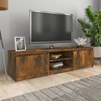 Tv-meubel 140x40x35,5 cm bewerkt hout gerookt eikenkleurig - thumbnail
