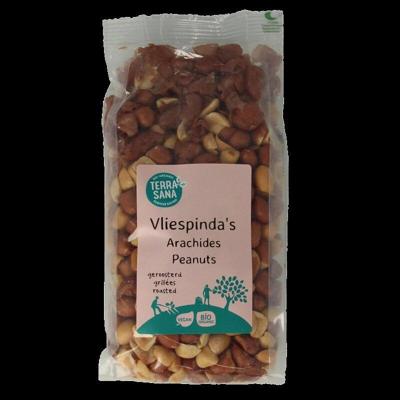 Pinda vlies zonder zout geroosterd bio 250 Gram