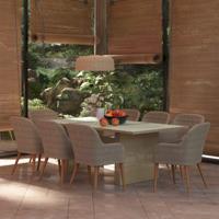 9-delige Tuinset poly rattan bruin - thumbnail