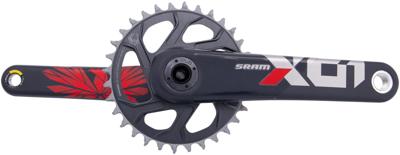 SRAM crankstel "x01 eagle" crankset x01 eagle 32t boost 175mm oxy red SRAM crankstel "x01 eagle" crankset x01 eagle 32t boost 175mm oxy red