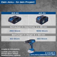 Scheppach Accu Klopboormachine 20V C-CD45-X - 5909236900 - thumbnail