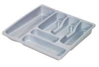 Curver bestekbak 6 vakken lichtgrijs - thumbnail