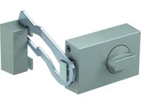 Basi 1304-0208 Extra deurslot met vergrendelbeugel RVS-optiek - thumbnail