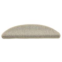 Trapmatten zelfklevend 15 st sisal-look 56x20 cm grijs - thumbnail